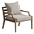 Elegant Outdoor Hera Lounge Chair 3D model small image 1