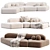  Rugged Elegance: Contemporary Sofa Design 3D model small image 2