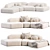  Rugged Elegance: Contemporary Sofa Design 3D model small image 3