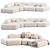  Rugged Elegance: Contemporary Sofa Design 3D model small image 4