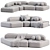  Rugged Elegance: Contemporary Sofa Design 3D model small image 5