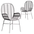 Elegant Rattan Armchair Design 3D model small image 4