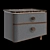 Polo Nightstand by Vivense 3D model small image 2