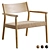 Yalia Paper Rope Armchair in Oak 3D model small image 1