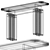 Elegant Frato Console Table 3D model small image 14