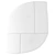 Minimalist Tufted Rug Grey 3D 3D model small image 3