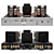 Elegant Vacuum Tube Amplifier Vray 3D model small image 1