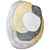 Modern Kumo Yellow Area Rug 3D model small image 1