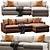 Modern Lounge Sofa: Customize & Render 3D model small image 1