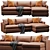 Modern Lounge Sofa: Customize & Render 3D model small image 2