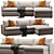 Modern Lounge Sofa: Customize & Render 3D model small image 3