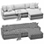 Modern Lounge Sofa: Customize & Render 3D model small image 5