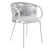 Stylish Chair Tuka by Connubia 3D model small image 5