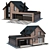 Two-Story Cottage with Garage 3D model small image 5