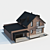 Two-Story Cottage with Garage 3D model small image 6