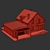 Two-Story Cottage with Garage 3D model small image 12