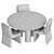 Branton Manor Dining Set 3D model small image 4