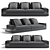 Luxence Somma Luxury Sofa Set 3D model small image 5