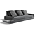 Luxence Somma Luxury Sofa Set 3D model small image 2