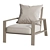 Elegant Outdoor Chair - BelleVue 3D model small image 3