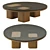 Italian Marble Coffee Table Set 3D model small image 3
