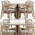 Modern Dining Set Collection by Sebastian Herkner 3D model small image 1