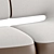 Elegant Abbracci Sofa by Wohl 3D model small image 4