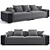 Luxence Luxe Olympic Sofa 3D model small image 1