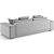 Luxence Luxe Olympic Sofa 3D model small image 4