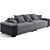 Luxence Luxe Olympic Sofa 3D model small image 6