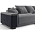 Luxence Luxe Olympic Sofa 3D model small image 7