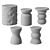Contemporary Marble End Tables 3D model small image 3