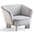 Contemporary Pierre Frey Armchair 3D model small image 4