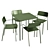 Libelle Series Table and Chairs 3D model small image 2