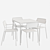 Libelle Series Table and Chairs 3D model small image 4