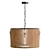 Handcrafted Wood Pendant Light 3D model small image 1