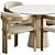 Elegant Donato Dining Set 3D model small image 9