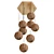 Elegant Solaris Brass Rattan Chandelier 3D model small image 3
