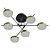 Modern Geometric LED Flush Mount 3D model small image 3
