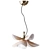 Elegant Blossoms Porcelain Pendant Lamp 3D model small image 1