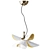 Elegant Blossoms Porcelain Pendant Lamp 3D model small image 2