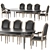 Ebanista Crillion Dining Set 3D model small image 1