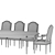 Ebanista Crillion Dining Set 3D model small image 2