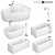 Luxury Bathtub Set with Accessories 3D model small image 1