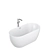Luxury Bathtub Set with Accessories 3D model small image 5