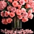 Pink Blossom Floral Arrangement 3D model small image 4