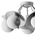 Floral-inspired Francesca Chandelier 3D model small image 3