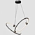 Futuristic Orbital Ring Chandelier 3D model small image 3
