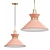 Modern Aged Brass Pendant Light 3D model small image 1