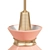 Modern Aged Brass Pendant Light 3D model small image 3